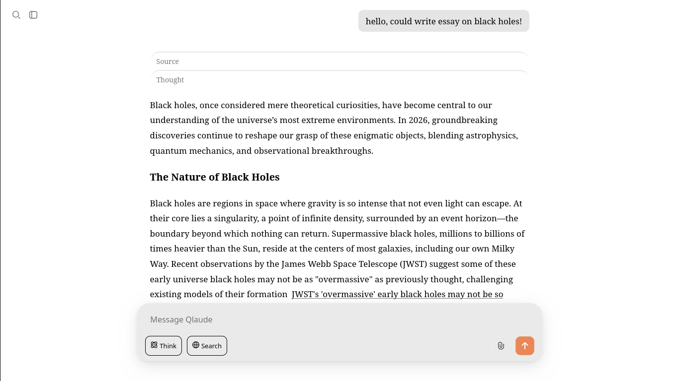 Qlaude — Conversational AI